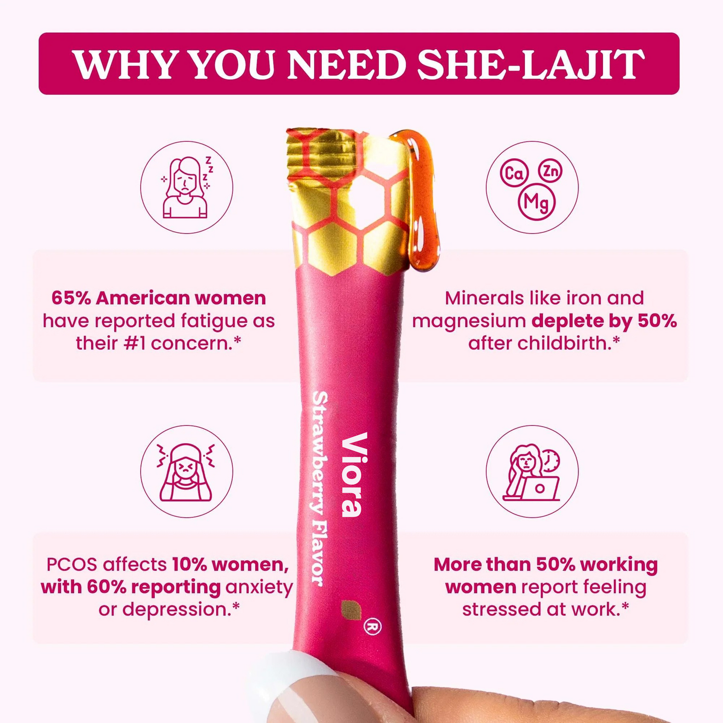 Viora SHE-Lajit Honey Sticks - For Women